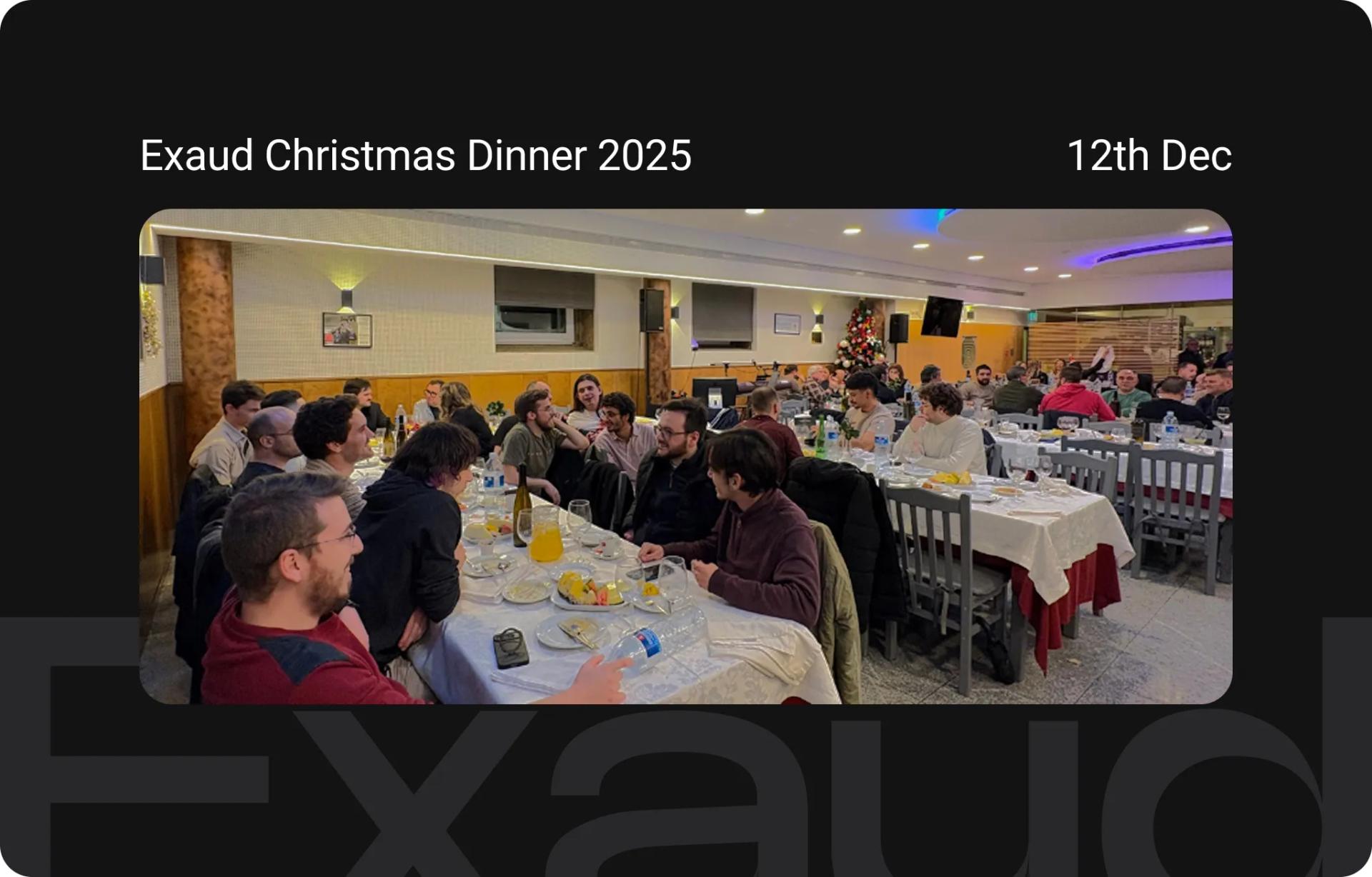 From coding to celebration: Exaud’s Christmas Dinner 2025